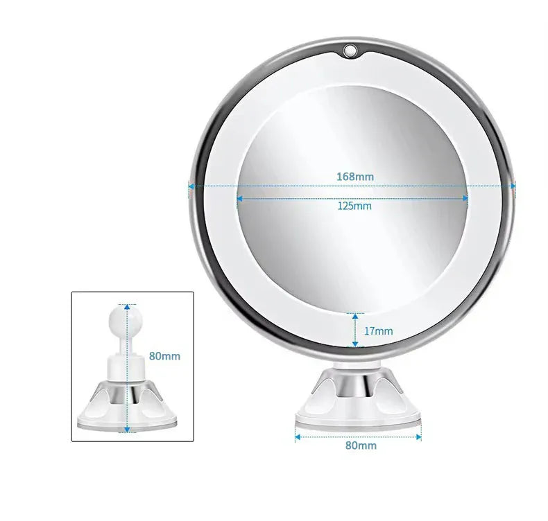 10x Magnifying Vanity Mirror with Lights Touch Screen LED Lighting