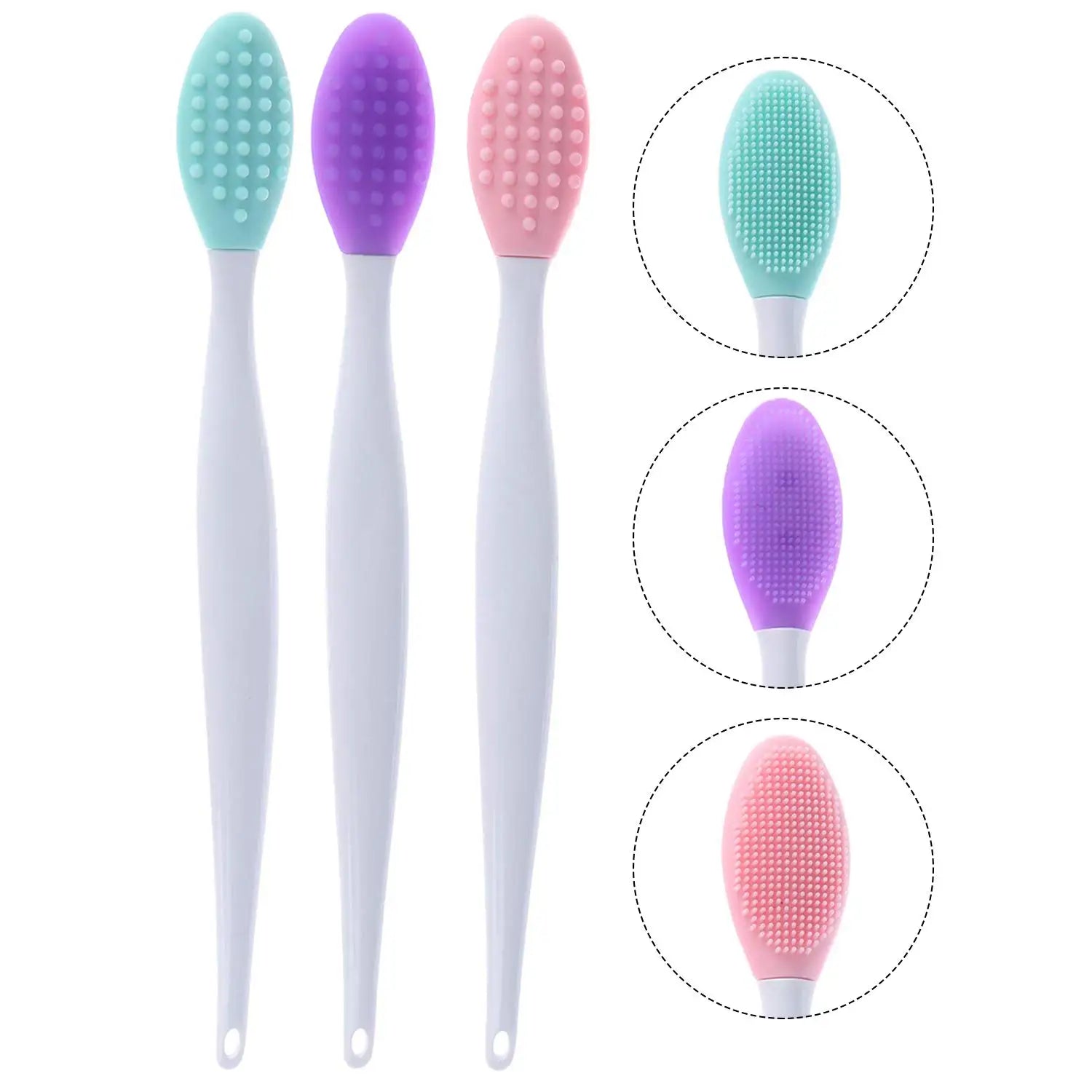30pcs Silicone Lip Scrub Brush