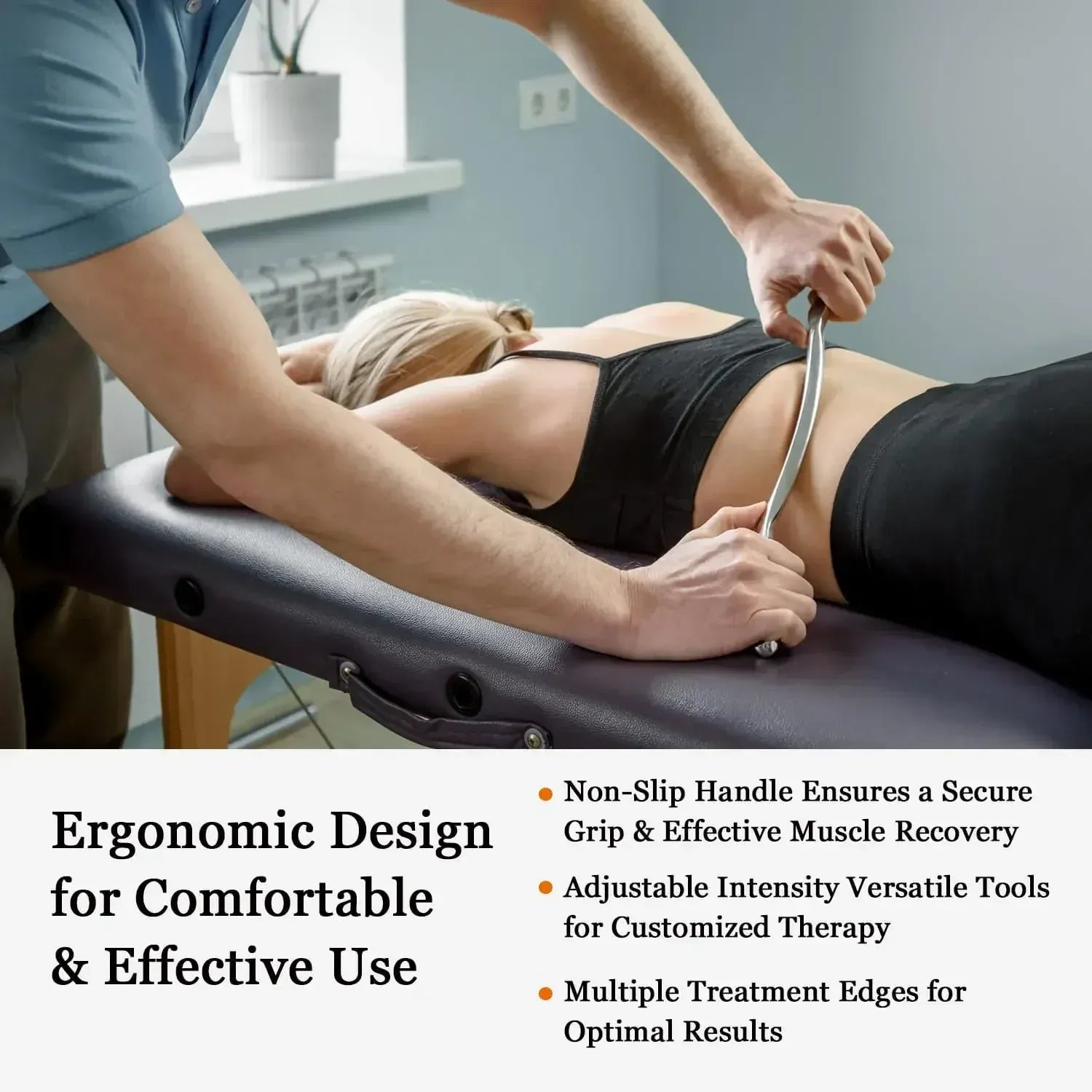 5pcs Fascial Knife Deep Tissue Muscle Scraper Guasha Tool Set IASTM Tool Relieve Sore Muscles Stainless Steel Fascial Massager