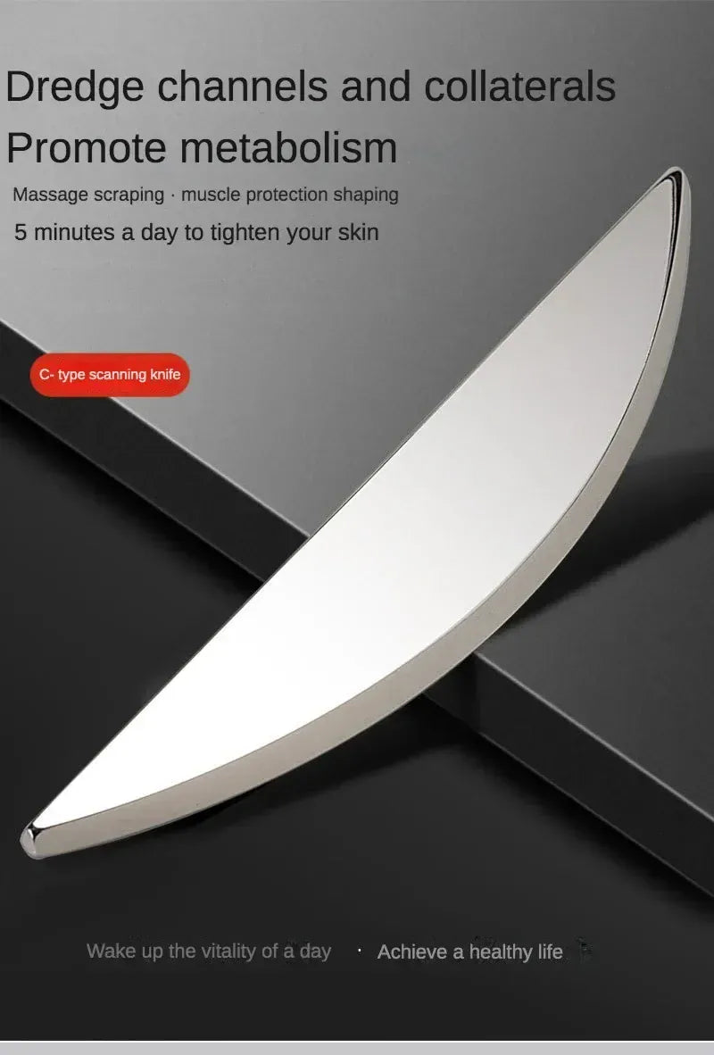 5pcs Fascial Knife Deep Tissue Muscle Scraper Guasha Tool Set IASTM Tool Relieve Sore Muscles Stainless Steel Fascial Massager