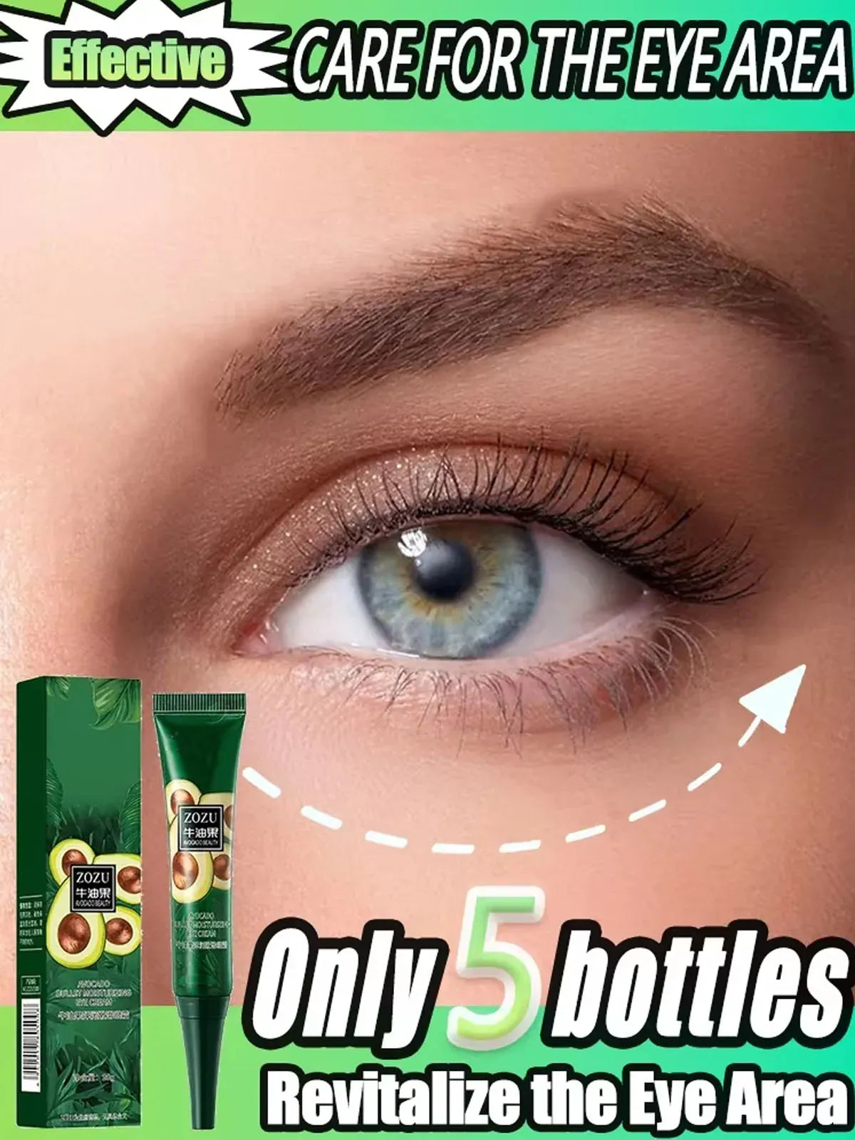 7 Day Tighten Smooth Wrinkles Eye Cream Korean Fade Eye Fine Line Dark Circles Bags Puffiness Tighten Under Eyes Women Skin Care