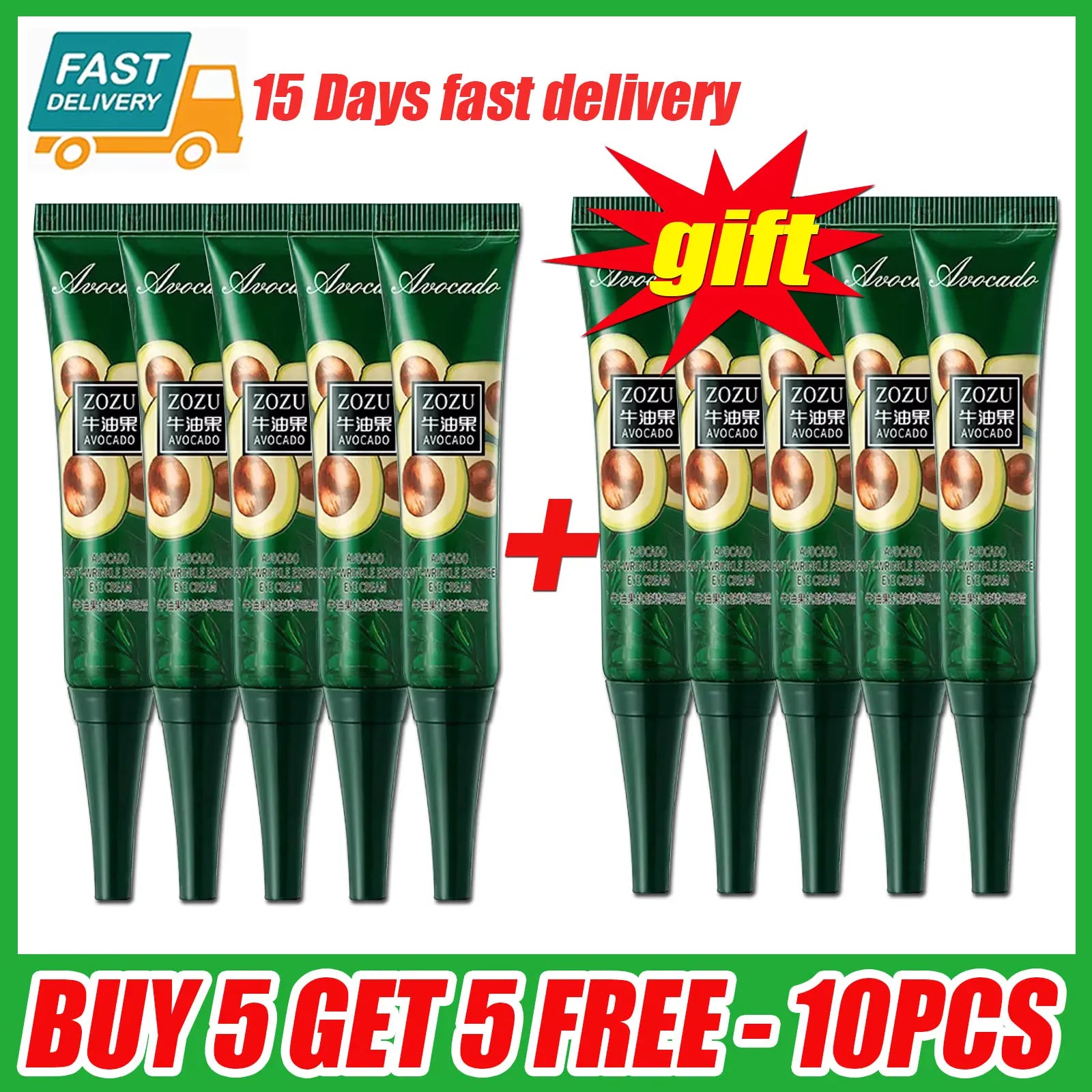 7 Day Tighten Smooth Wrinkles Eye Cream Korean Fade Eye Fine Line Dark Circles Bags Puffiness Tighten Under Eyes Women Skin Care