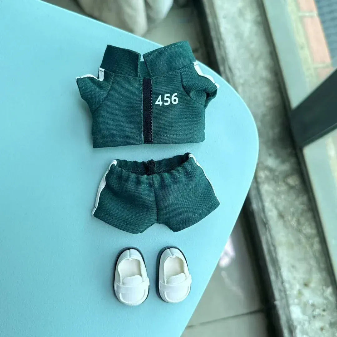 Clothing For Labubu 3.0 Funny Seafood Game Serie Doll Clothes Casual Outfits Accessories Participants Organizer Commando Mp5