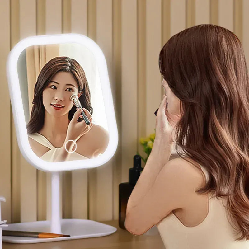 Desktop Vanity Mirror 3 Color Dimmable Light LED
