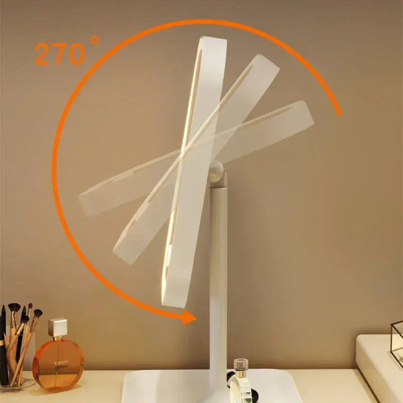 Desktop Vanity Mirror 3 Color Dimmable Light LED
