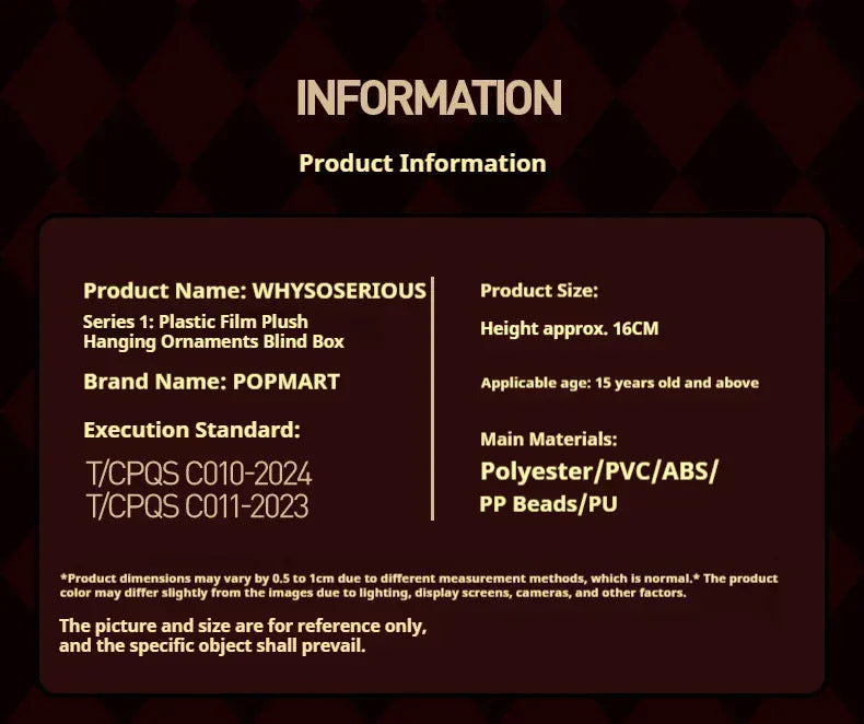 Genuine POP MART Labubu Halloween Vinyl Series Blind Box