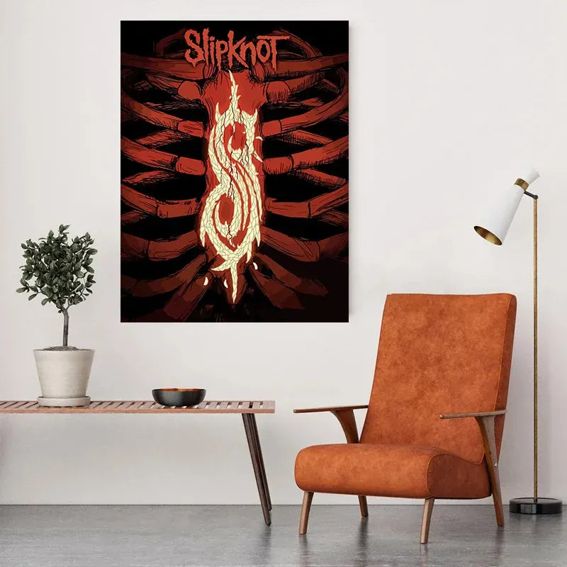 Heavy Metal Band Rap-Metal Music S-Slipknot Album Cover Poster Canvas Picture Wall Art for Fans The Gray Chapter Song Home Decor