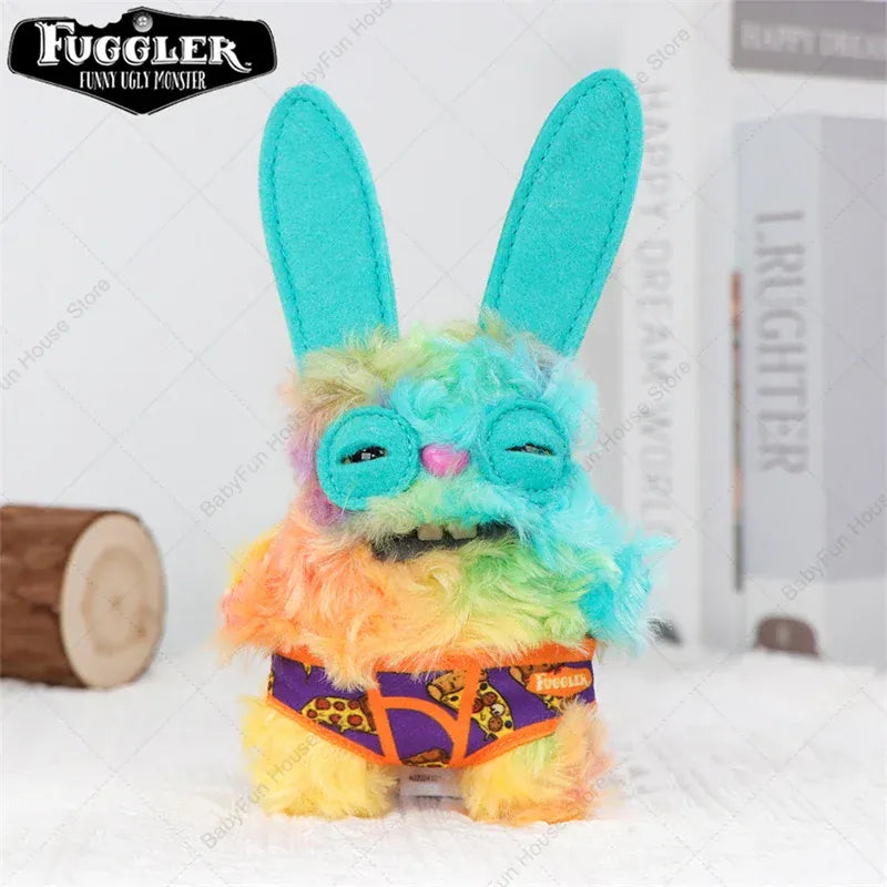 Original Fuggler Ugly Teeth Monsters Plush Toys Keychains Fugglers Wide Eyed Weirdo Annoyed Alien Rabbit Peluche Dolls Pendants