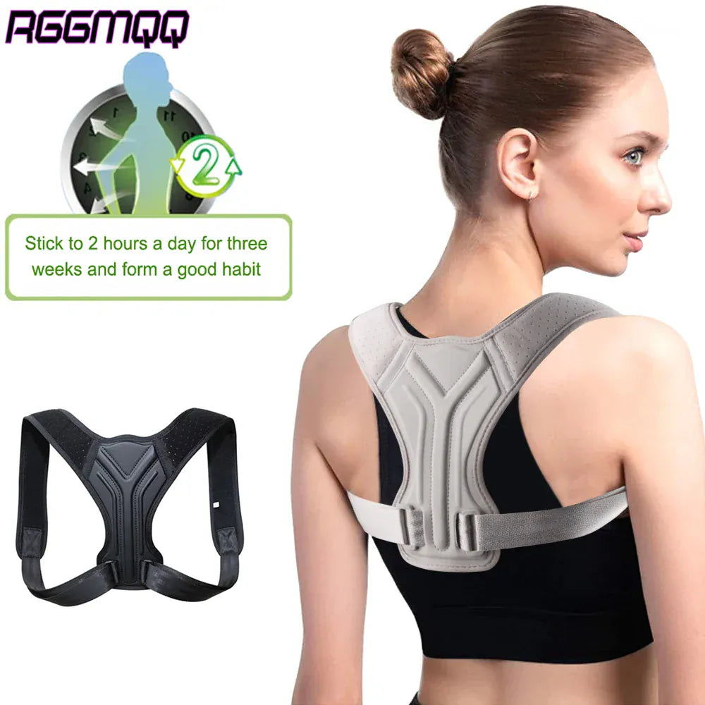 Posture Corrector-Back Brace for Men Women- Fully Adjustable Straightener for Mid,Upper Spine Support- Neck,Shoulder,Clavicle