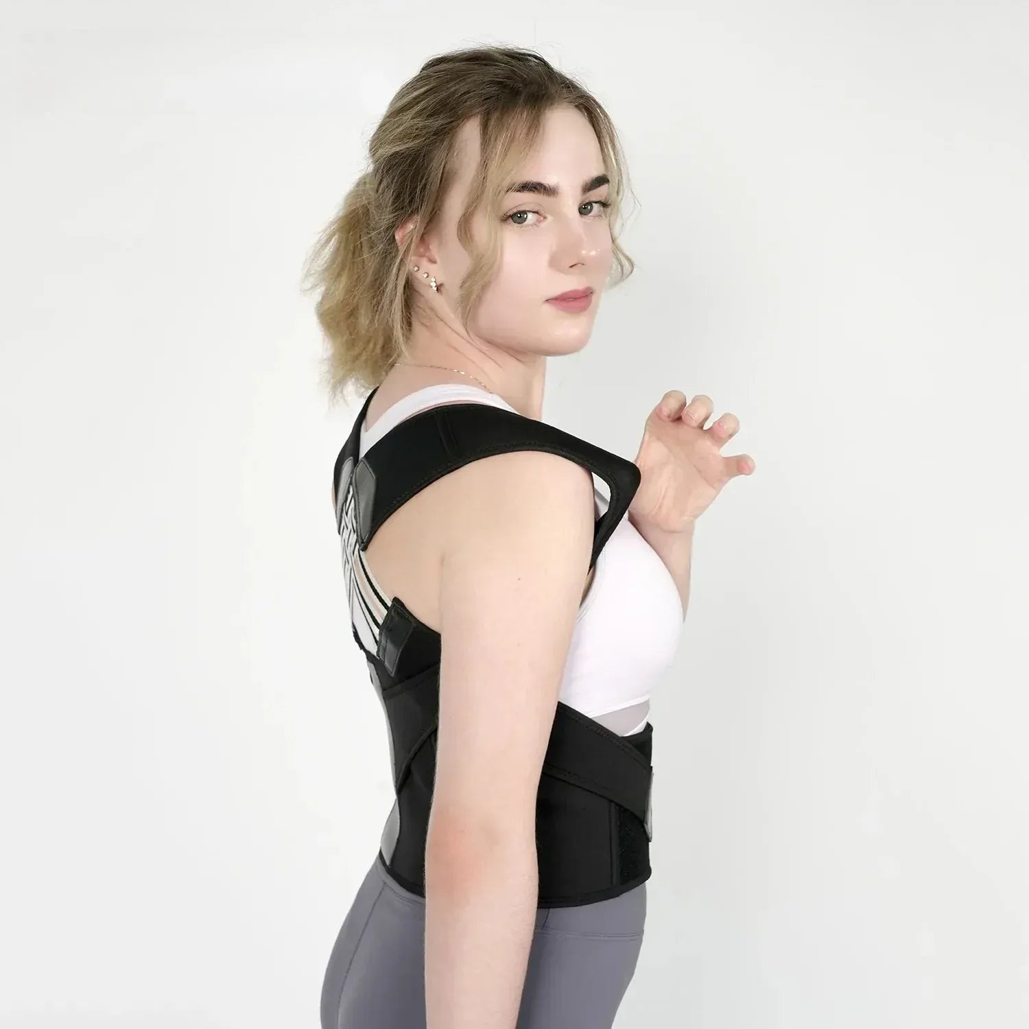 Posture Corrector for Women and Men, Adjustable Shoulder Posture Brace, Back Straightener Posture, Used for Middle Upper Spine