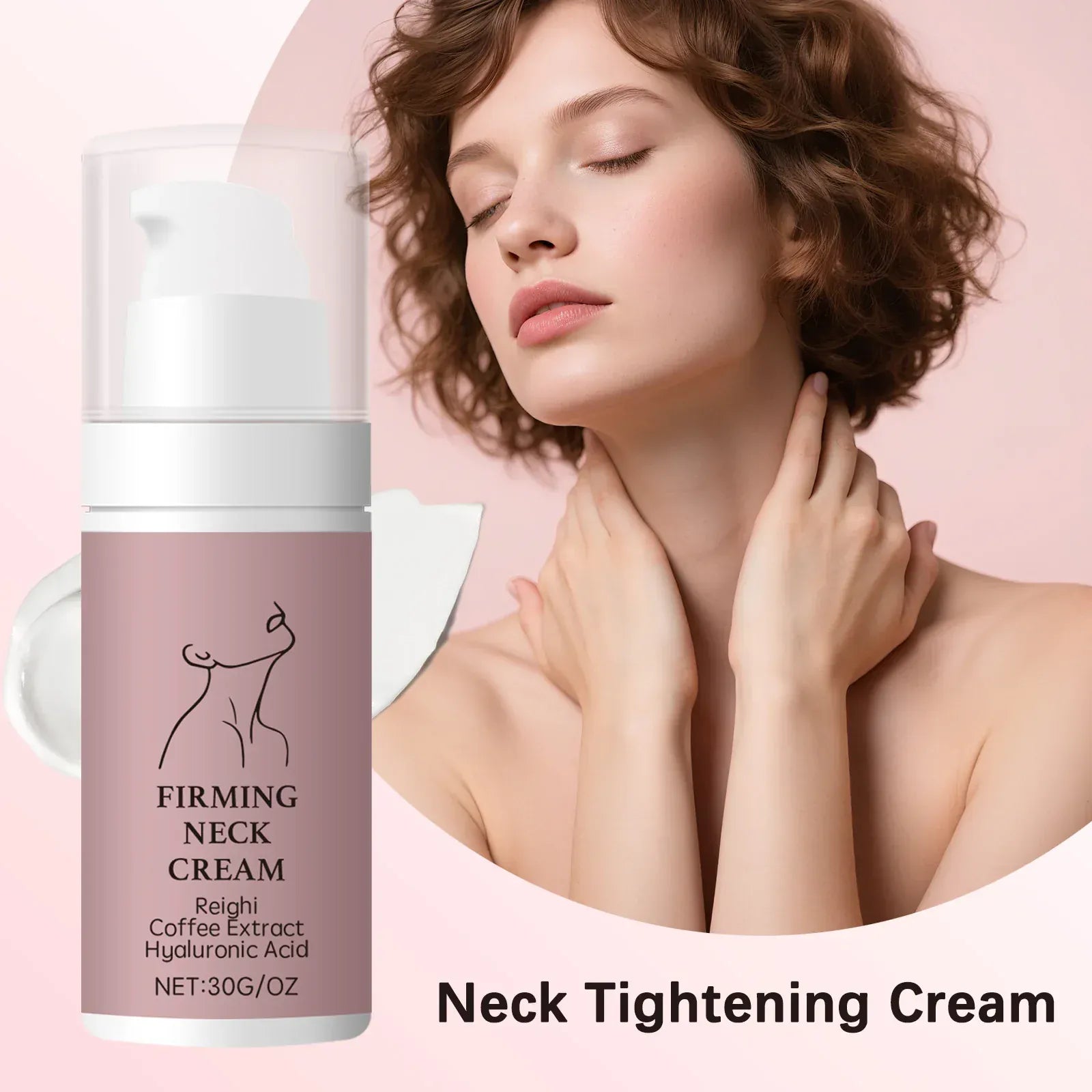Tighten Lift Neck Cream Lightens Fine Lines Brightens Firms Nourishes Neck Cream Lightening Smoothing Moisturizer Neck Cream ﻿