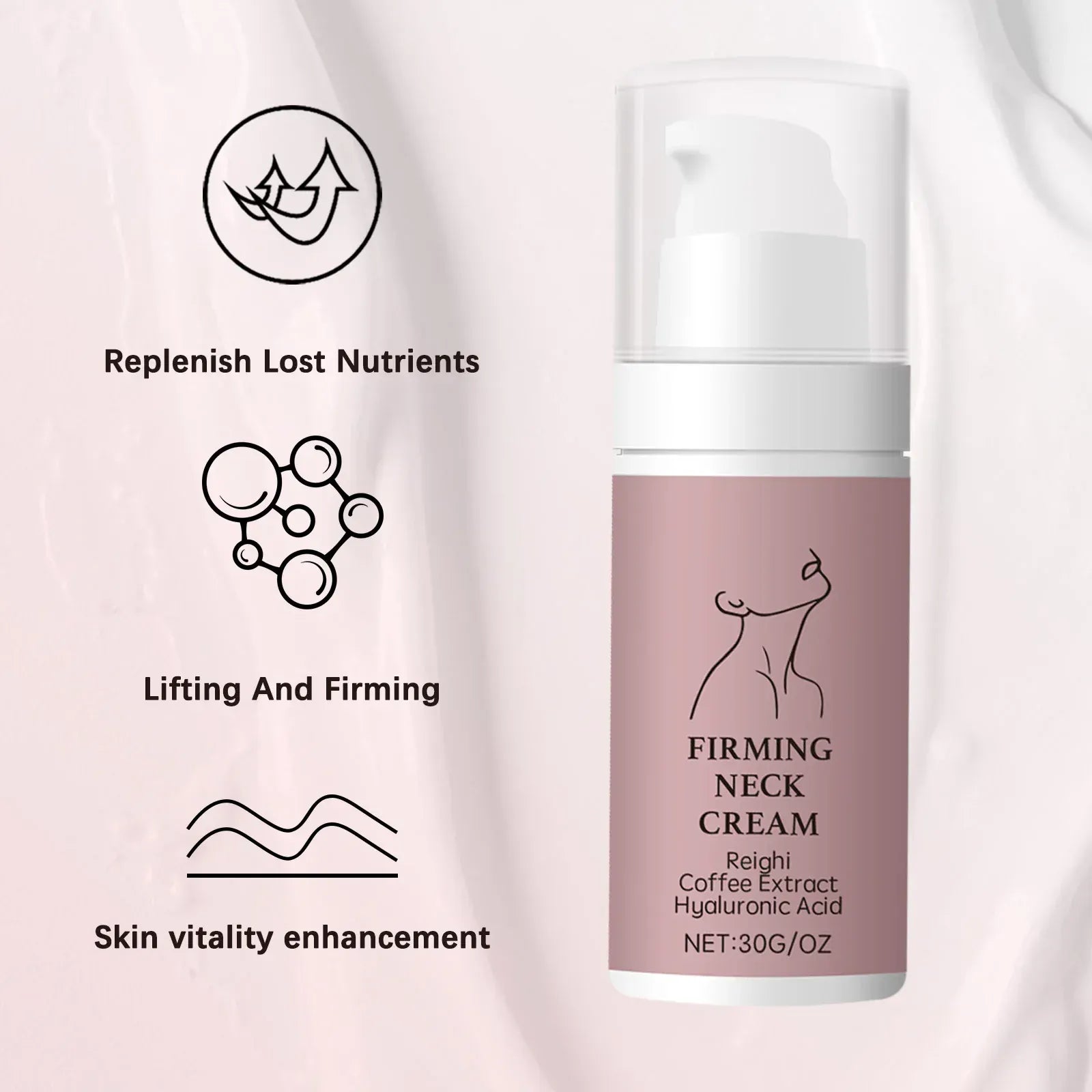 Tighten Lift Neck Cream Lightens Fine Lines Brightens Firms Nourishes Neck Cream Lightening Smoothing Moisturizer Neck Cream ﻿