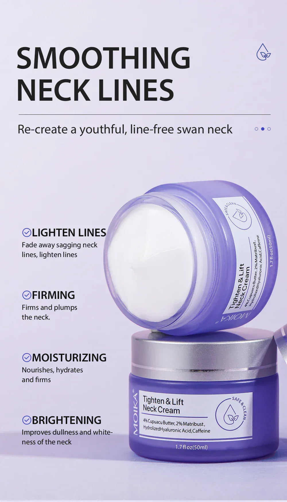 Tighten Lifting Neck Cream Fade Fine Lines Brighten Firming Nourish Smoothing Moisturizer Rejuvenation  Beauty Skin Care Product